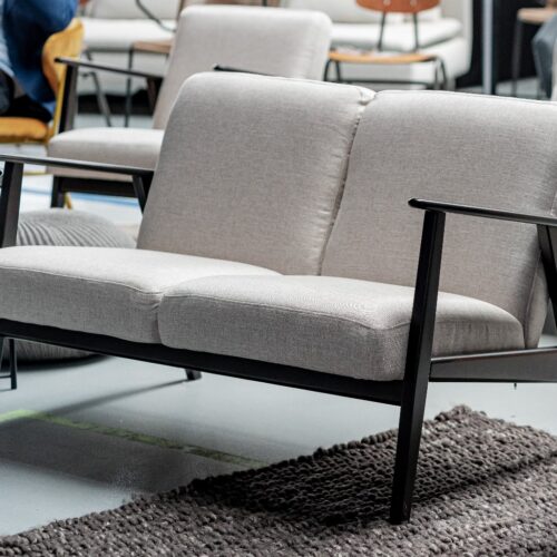 Couch "Emilia", Zweisitzer, beige