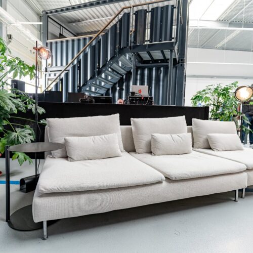 Sofa "Anni", Zweisitzer, hellbeige