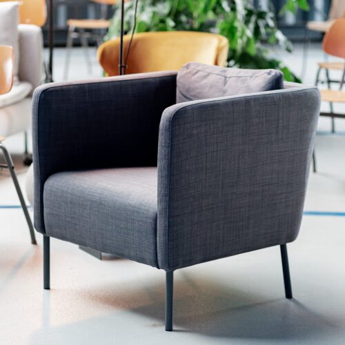 Sessel "Agnes", dunkelgrau